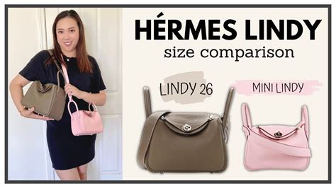 hermes lindy size comparison